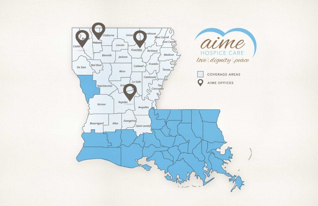 Aime Hospice locations and service area